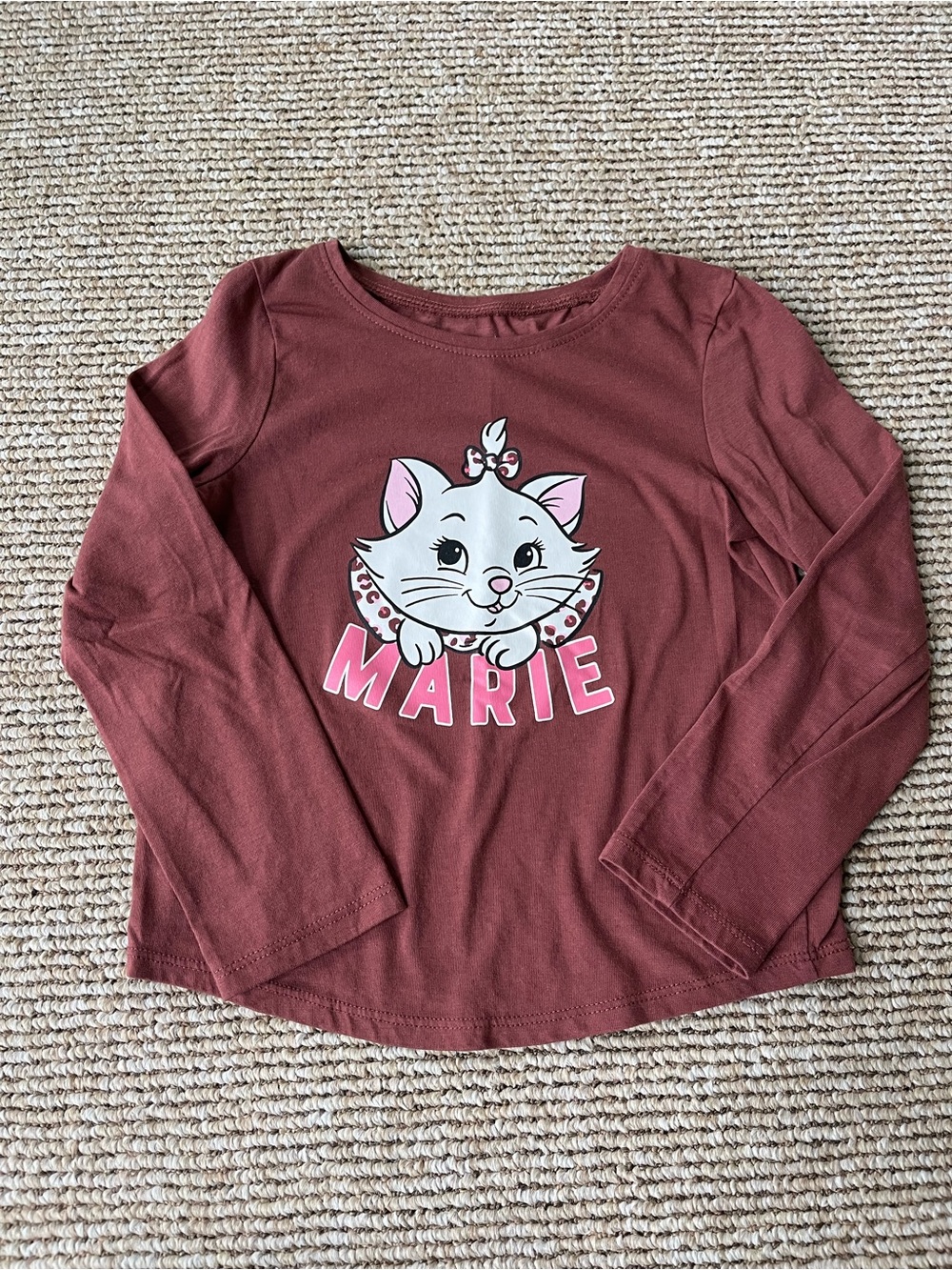 Disney Jumping Beans Marie Long-Sleeve T-Shirt, Size 5T